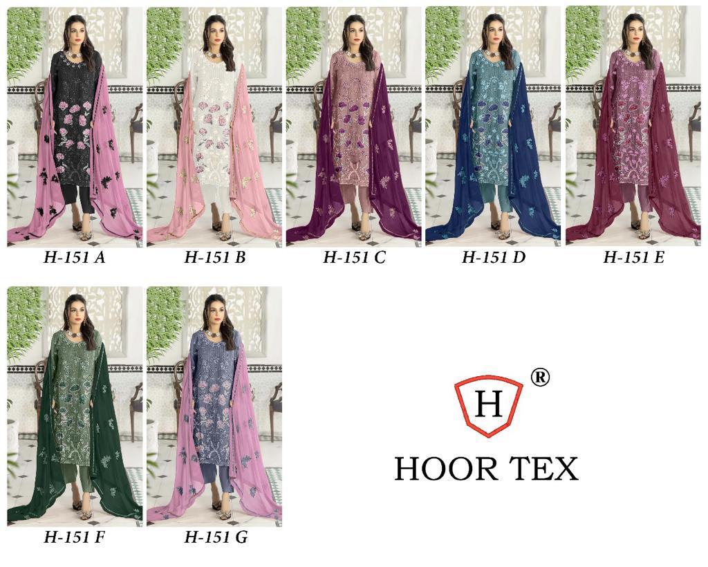 H-152 Faux Georgette Salwar Kameez Catalog